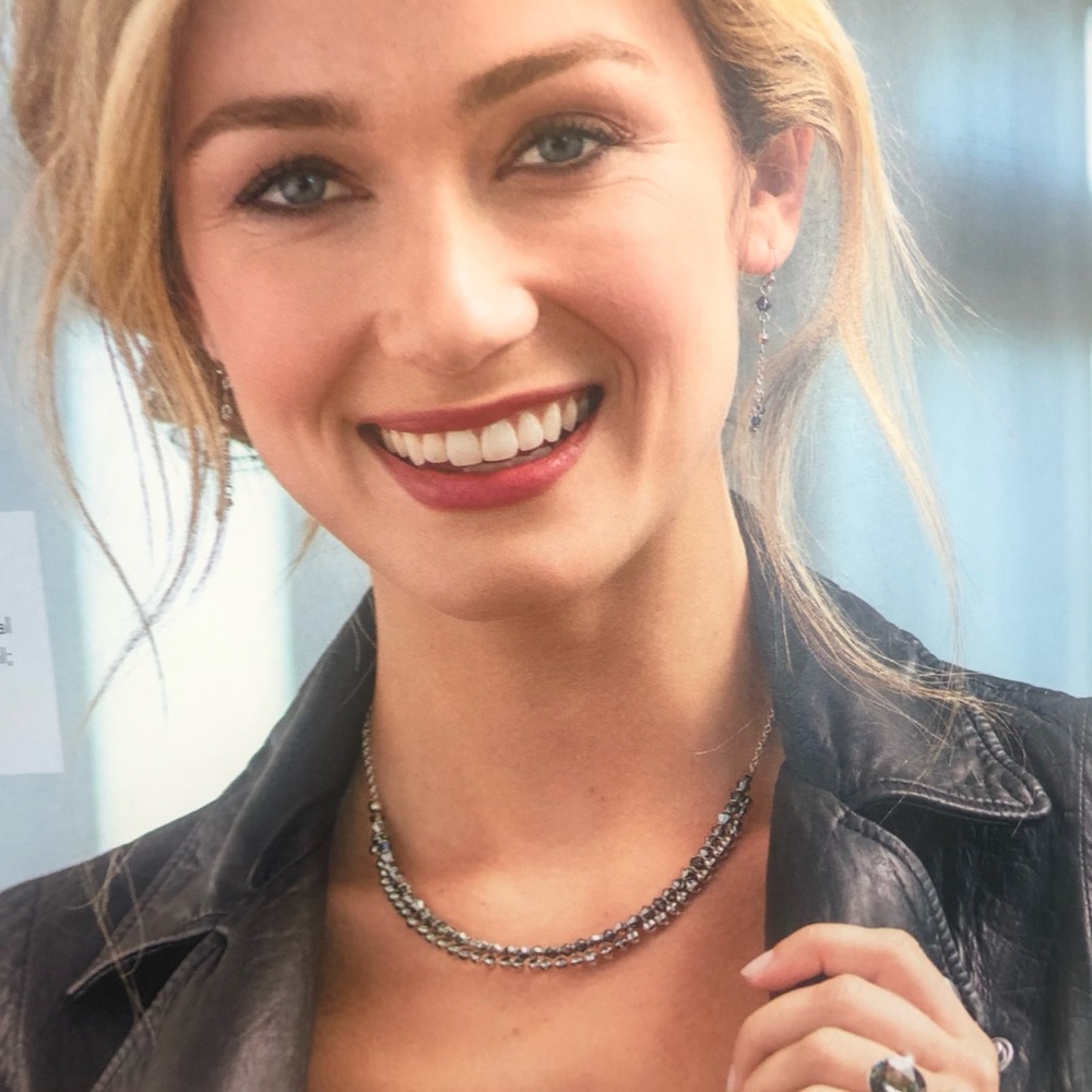 Touchstone Crystal by  Swarovski, Swing Necklace. NIB